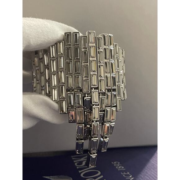 Swarovski Crystal Silver Shade Fluid Azzurro Bracelet 5483204 - Picture 3 of 14